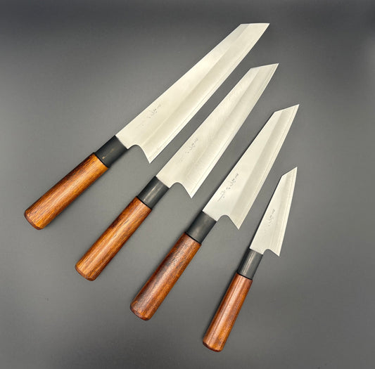 Coltello da cucina di Misuzu con il manico laccato Urushi